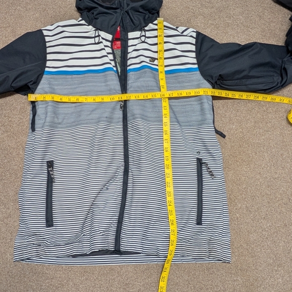 O'Neill Escape Society Snowboarding Jacket Striped Men's Jacket Large - Picture 11 of 11